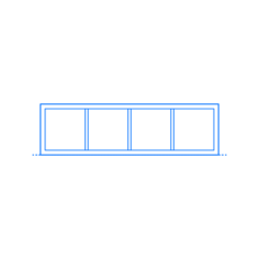 Furniture Bookcases Ikea Kallax Shelf Unit 4X1 Outline Svg Vector, Free Vectors File